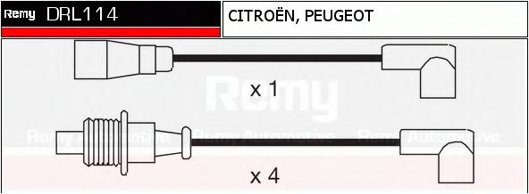 DRL114 DELCO REMY Комплект проводов зажигания