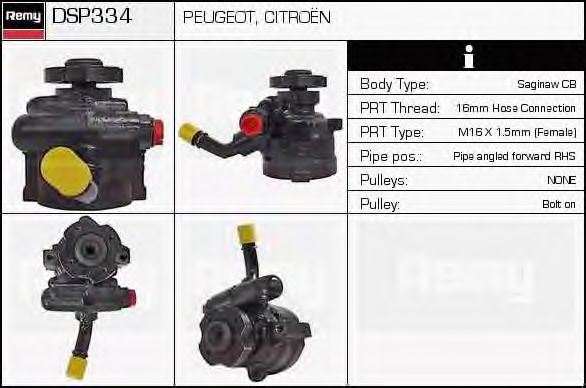 DSP334 DELCO+REMY Hydraulic Pump, steering system