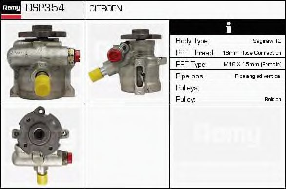 DSP354 DELCO REMY Hydraulic Pump, steering system