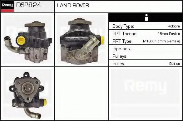 DSP824 DELCO REMY Hydraulic Pump, steering system