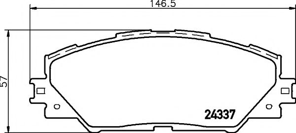 T1581 PAGID Brake Pad Set, disc brake