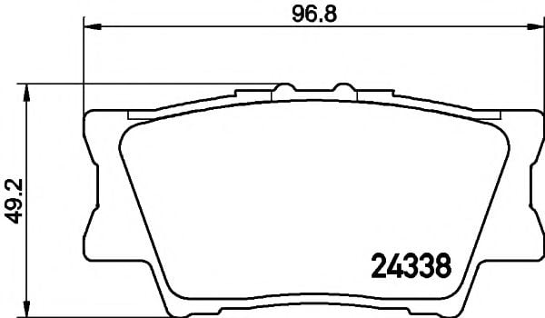 T1582 PAGID Brake Pad Set, disc brake