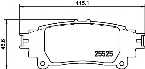 T3147 PAGID Brake Pad Set, disc brake