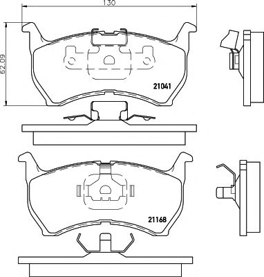 T0322 PAGID Belt Drive Deflection/Guide Pulley, v-ribbed belt