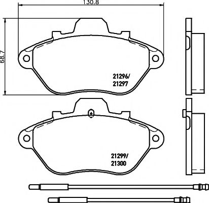 T9007 PAGID Brake System Brake Pad Set, disc brake