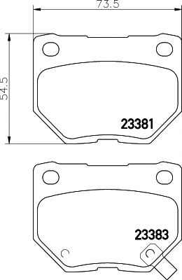 T1476 PAGID Brake Pad Set, disc brake