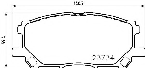 T1316 PAGID Brake Pad Set, disc brake