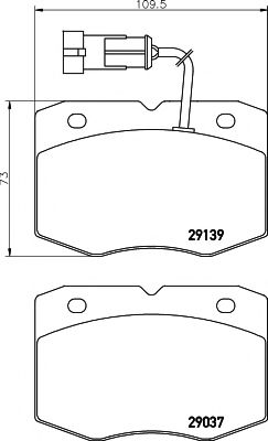 C6018 PAGID Brake Pad Set, disc brake