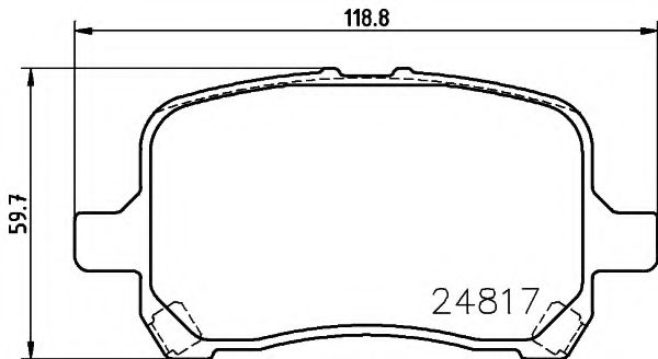 T1875 PAGID Brake Pad Set, disc brake