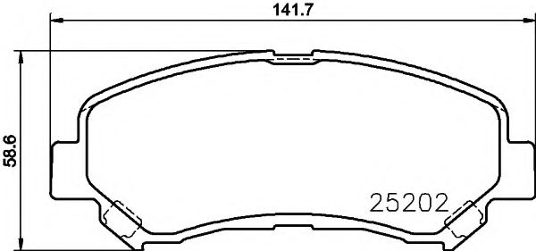 T2073 PAGID Brake Pad Set, disc brake
