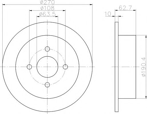 51013 PAGID Gasket, cylinder head cover