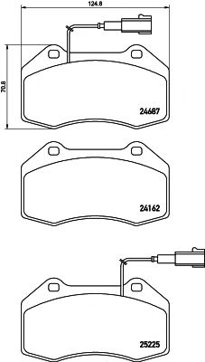 T2429 PAGID Brake Pad Set, disc brake