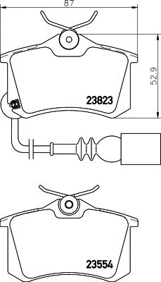 T1392 PAGID Комплект тормозных колодок, дисковый тормоз