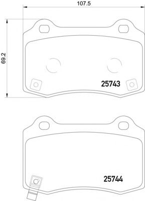 T2281 PAGID Brake Pad Set, disc brake