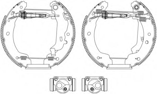 R0485 PAGID Brake System Brake Shoe Set