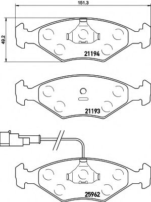 T2339 PAGID Brake Pad Set, disc brake