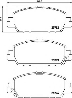 T2332 PAGID Brake Pad Set, disc brake