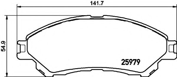 T2328 PAGID Brake Pad Set, disc brake
