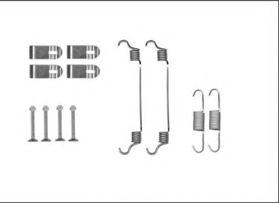 X0281 PAGID Accessory Kit, parking brake shoes