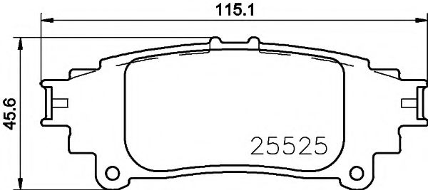 T2396 PAGID Brake Pad Set, disc brake