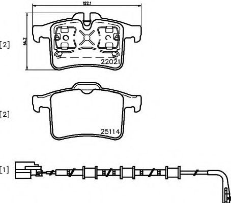 T2375 PAGID Brake Pad Set, disc brake