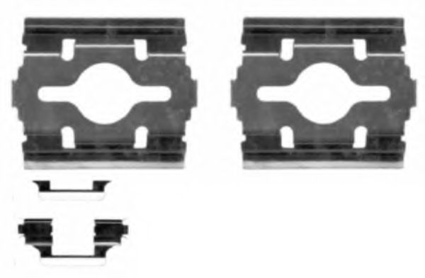 K0234 PAGID Accessory Kit, disc brake pads