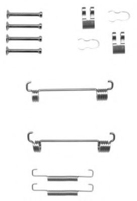X0178 PAGID Accessory Kit, parking brake shoes