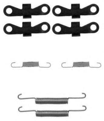 X0182 PAGID Accessory Kit, parking brake shoes