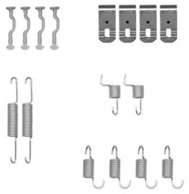 X0185 PAGID Accessory Kit, parking brake shoes