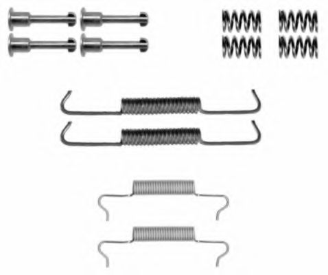 X0186 PAGID Accessory Kit, parking brake shoes