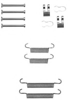 X0212 PAGID Accessory Kit, parking brake shoes