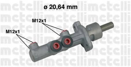 05-0493 METELLI Brake System Brake Master Cylinder