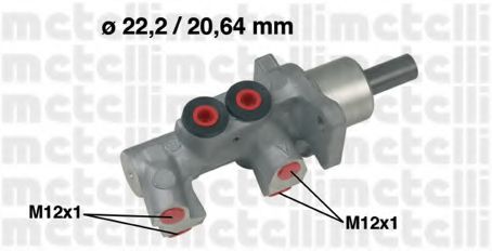 05-0551 METELLI Brake System Brake Master Cylinder