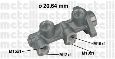 05-0181 METELLI Brake System Brake Master Cylinder