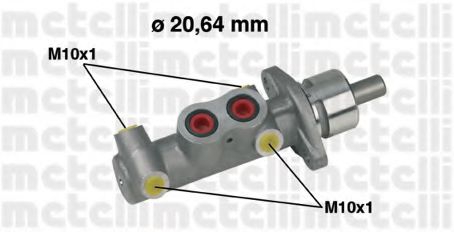 05-0289 METELLI Brake System Brake Master Cylinder