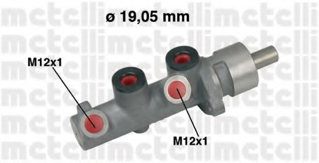 05-0472 METELLI Brake System Brake Master Cylinder