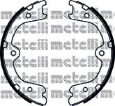 53-0297K METELLI Brake System Brake Shoe Set