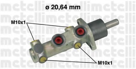 05-0525 METELLI Brake System Brake Master Cylinder