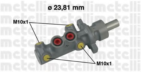 05-0504 METELLI Brake System Brake Master Cylinder