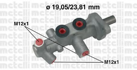 05-0626 METELLI Brake System Brake Master Cylinder