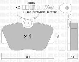 22-0041-0K METELLI Brake System Brake Pad Set, disc brake