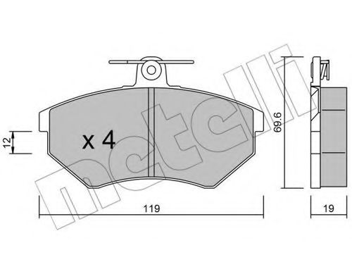 22-0050-2 METELLI Brake System Brake Pad Set, disc brake
