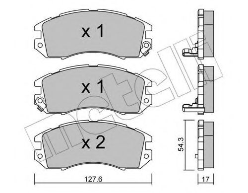 22-0135-0 METELLI Brake System Brake Pad Set, disc brake