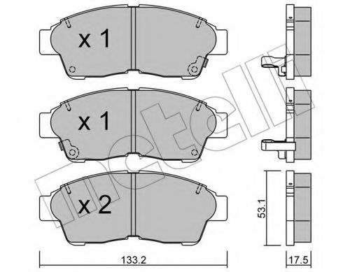 22-0149-0 METELLI Brake System Brake Pad Set, disc brake