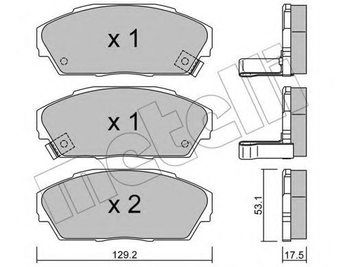 22-0171-0 METELLI Brake System Brake Pad Set, disc brake