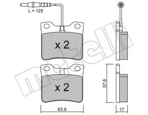 22-0192-0 METELLI Brake System Brake Pad Set, disc brake