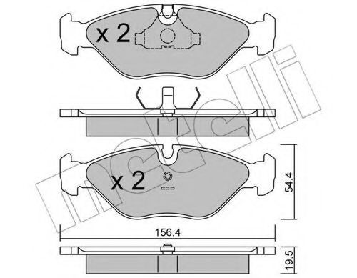 22-0209-0 METELLI Brake System Brake Pad Set, disc brake