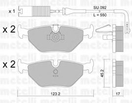 22-0210-0K METELLI Brake System Brake Pad Set, disc brake