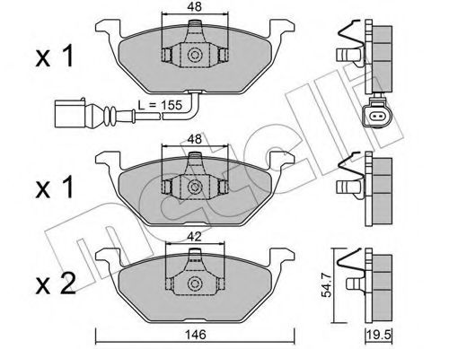 22-0211-2 METELLI Brake System Brake Pad Set, disc brake