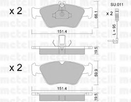 22-0219-0K METELLI Brake System Brake Pad Set, disc brake